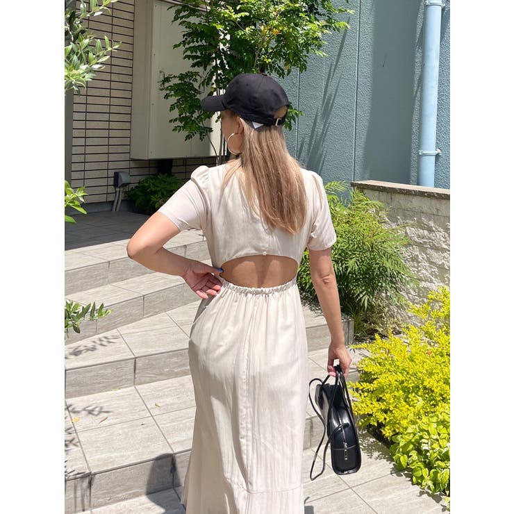 バックオープンロングワンピース | EVRIS | 詳細画像9 