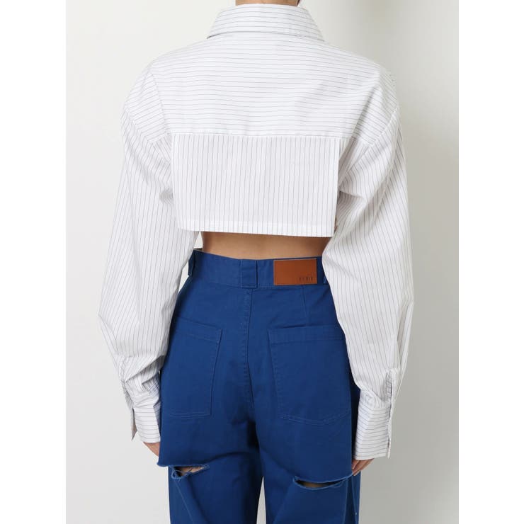 【新品未使用】EVRIS ポケットショートシャツ ホワイト