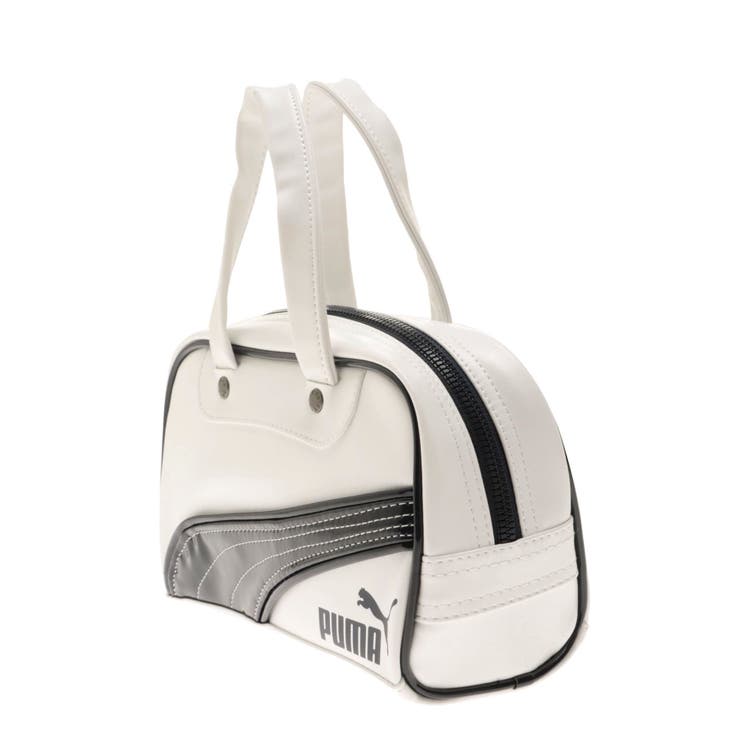 White and gold online puma handbag