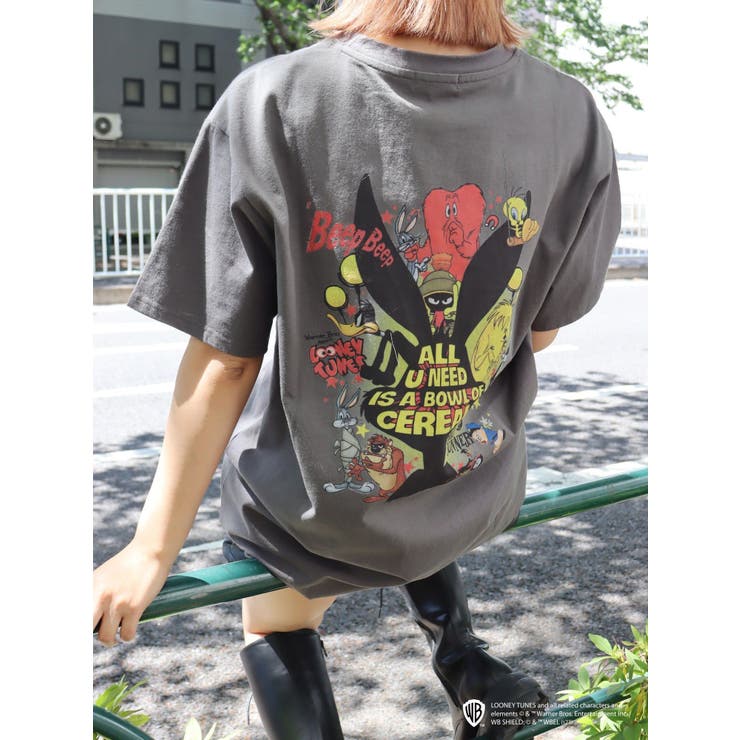 10周年記念【ワーナーコラボ】バックプリントBIG Tシャツ[品番