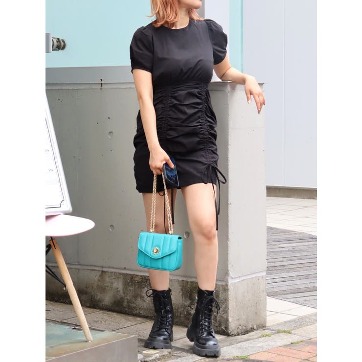 WEB限定】ドロストミニワンピース[品番：MKSW0052672]｜EVRIS
