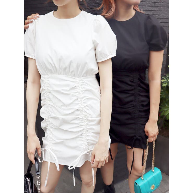 WEB限定】ドロストミニワンピース[品番：MKSW0052672]｜EVRIS