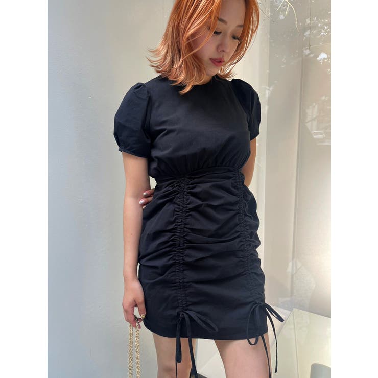 WEB限定】ドロストミニワンピース[品番：MKSW0052672]｜EVRIS
