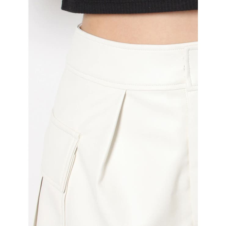 フェイクレザーポケットショートパンツ[品番：MKSW0053458]｜EVRIS