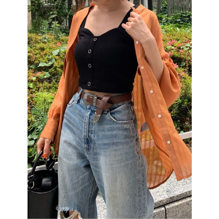メタルバックルフェイクレザーベルト[品番：MKSW0052500]｜EVRIS