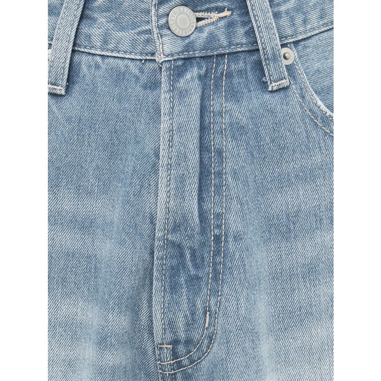 チェーンスラッシュワイドデニムパンツ[品番：MKSW0053473