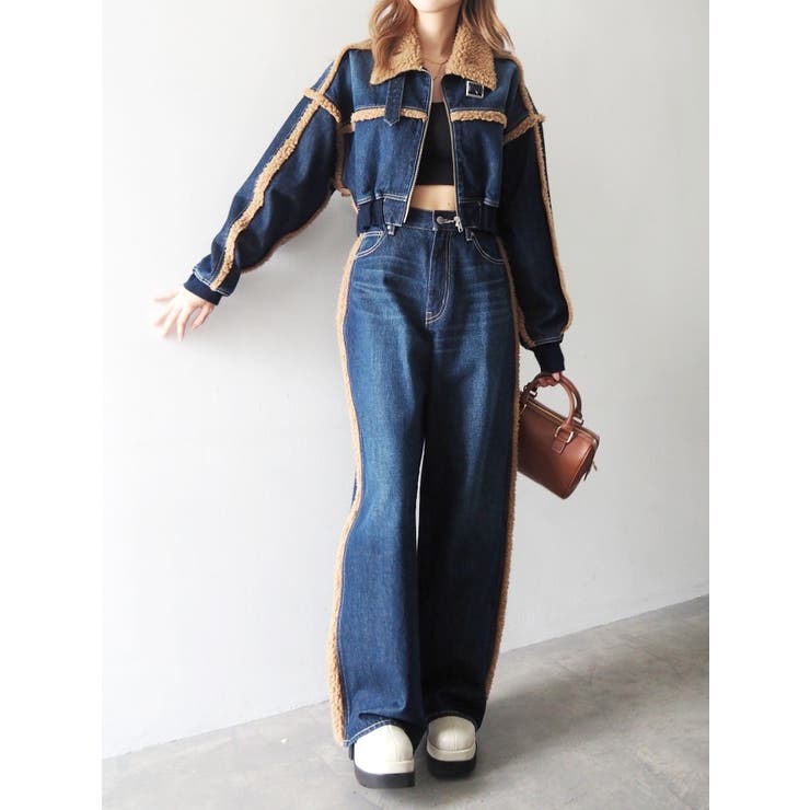 デニムボアブルゾン【セットアップ着用可能】 | EVRIS | 詳細画像26 