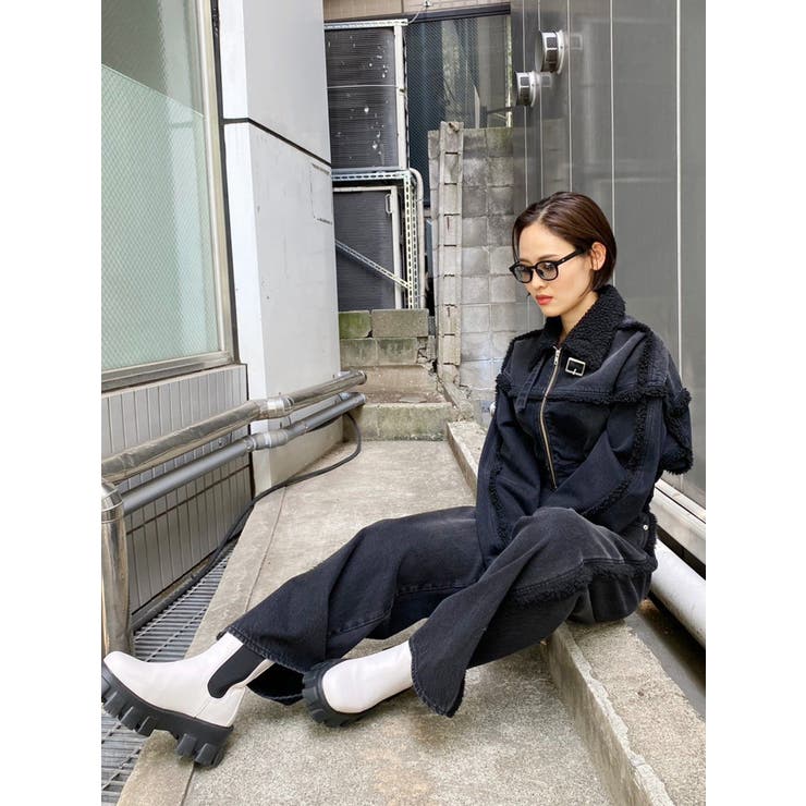 デニムボアブルゾン【セットアップ着用可能】 | EVRIS | 詳細画像32 