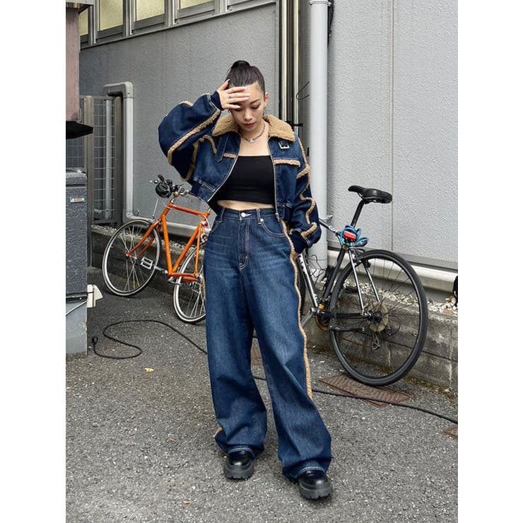 デニムボアブルゾン【セットアップ着用可能】 | EVRIS | 詳細画像38 