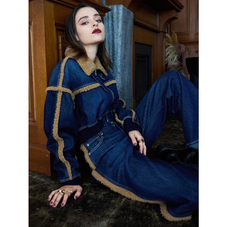 デニムボアブルゾン【セットアップ着用可能】 | EVRIS | 詳細画像39 