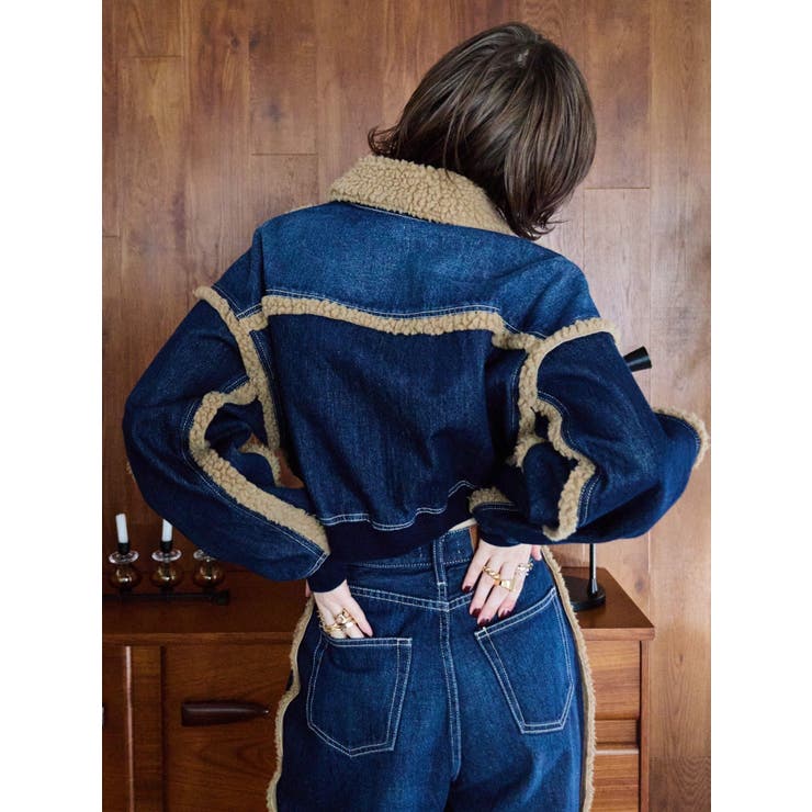 デニムボアブルゾン【セットアップ着用可能】 | EVRIS | 詳細画像45 
