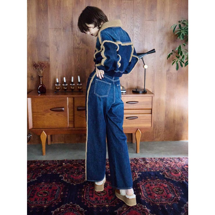 デニムボアブルゾン【セットアップ着用可能】 | EVRIS | 詳細画像47 