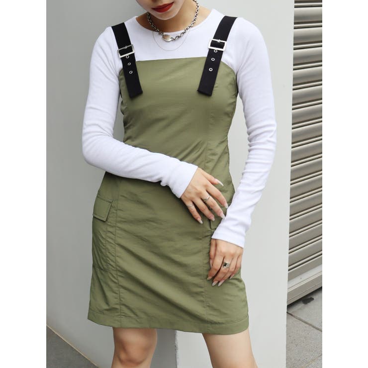 【関税込み】lesugiatelier ブラウン ベルト ミニワンピース ベルテッドミニワンピース[品番：MKSW0054635]｜EVRIS（エブリス