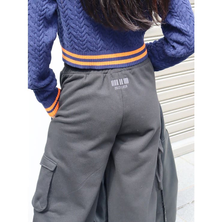 裏起毛】カーゴスウェットワイドパンツ【セットアップ着用可能