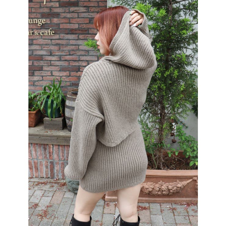 リブニットミニスカート【セットアップ着用可能】 | EVRIS | 詳細画像12 