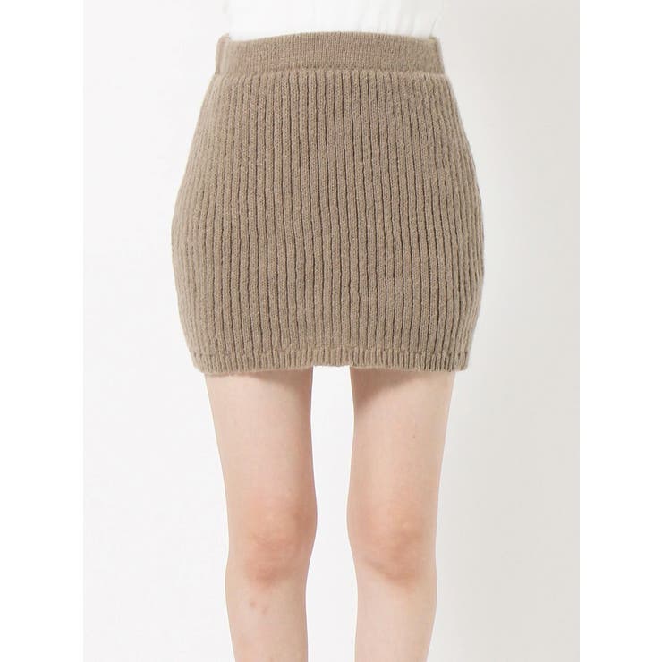 リブニットミニスカート【セットアップ着用可能】 | EVRIS | 詳細画像30 