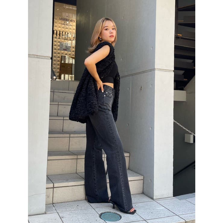 BASICセミワイドデニムパンツ[品番：MKSW0054156]｜EVRIS