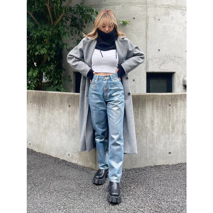 グリッターストレートデニムパンツ[品番：MKSW0054197]｜EVRIS
