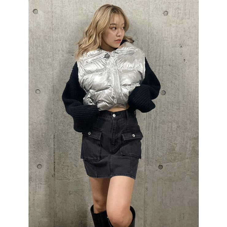 カーゴポケットデニムミニスカート | EVRIS | 詳細画像30 