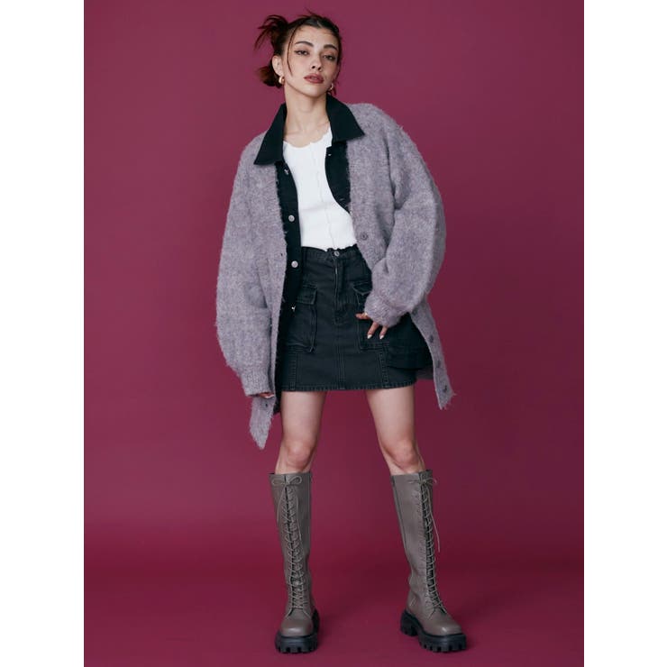 カーゴポケットデニムミニスカート | EVRIS | 詳細画像6 