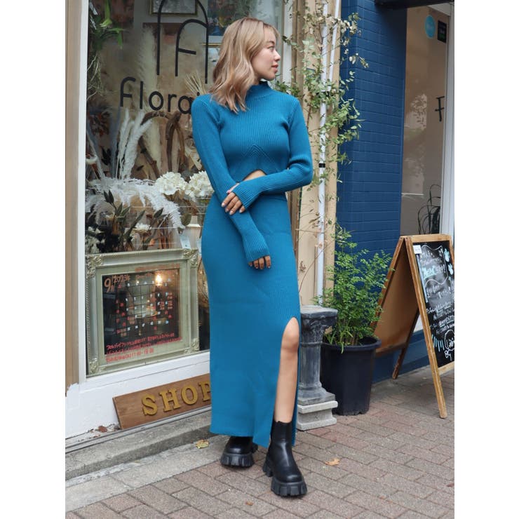 スリットロングニットスカート | EVRIS | 詳細画像20 