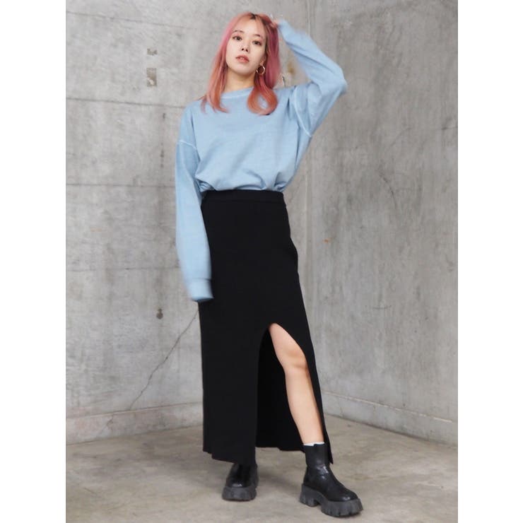 スリットロングニットスカート | EVRIS | 詳細画像43 