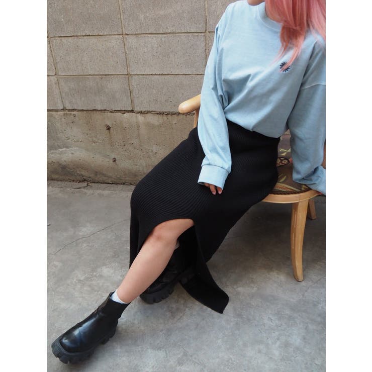 スリットロングニットスカート | EVRIS | 詳細画像47 