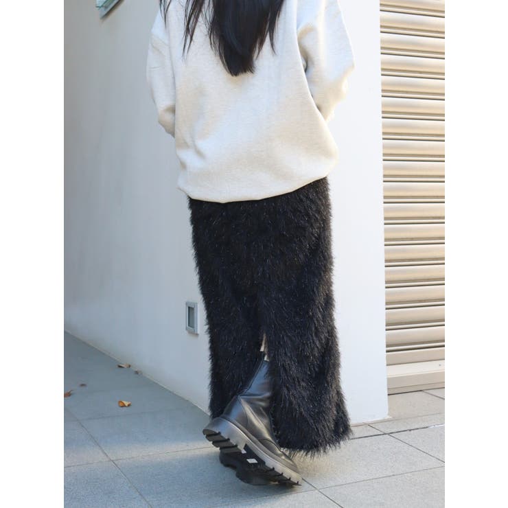 ラメフリンジロングスカート | EVRIS | 詳細画像8 