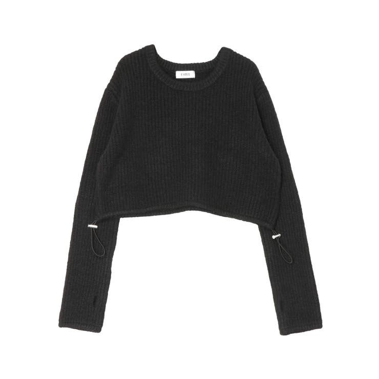 クロップドニットトップス[品番：MKSW0053699]｜EVRIS（エブリス）の