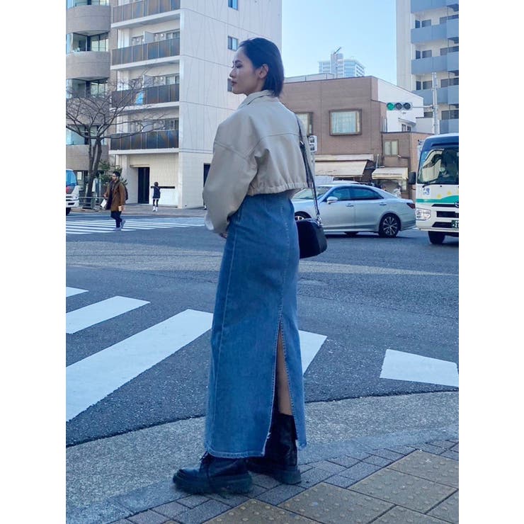 LANVIN studio paris レザーショートジャケット フェイクファー