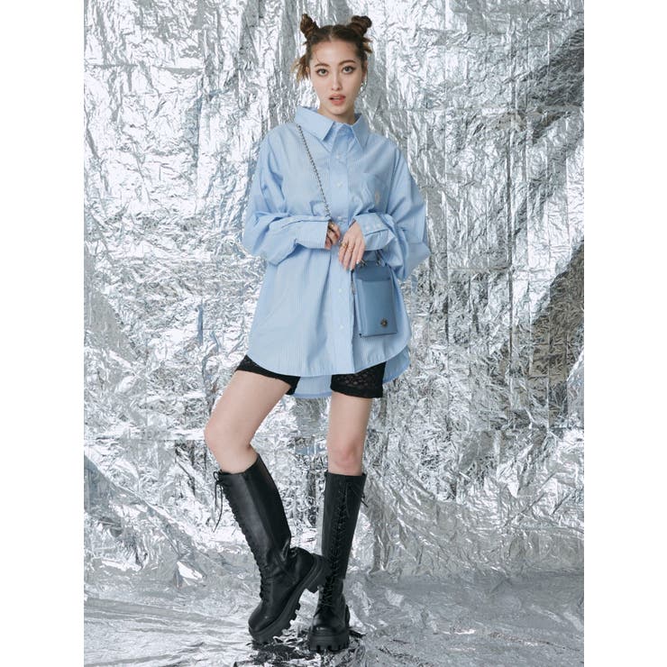 ロゴラインレースバイカーパンツ | EVRIS | 詳細画像24 