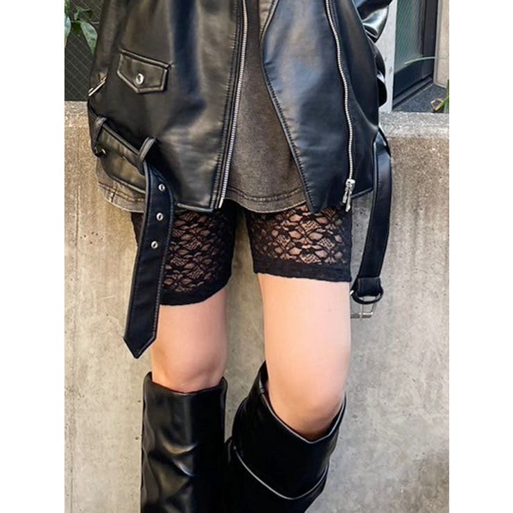 ロゴラインレースバイカーパンツ | EVRIS | 詳細画像3 