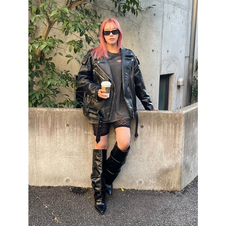 ロゴラインレースバイカーパンツ | EVRIS | 詳細画像5 