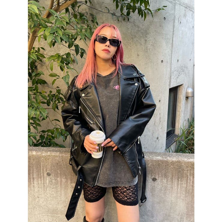 ロゴラインレースバイカーパンツ | EVRIS | 詳細画像6 