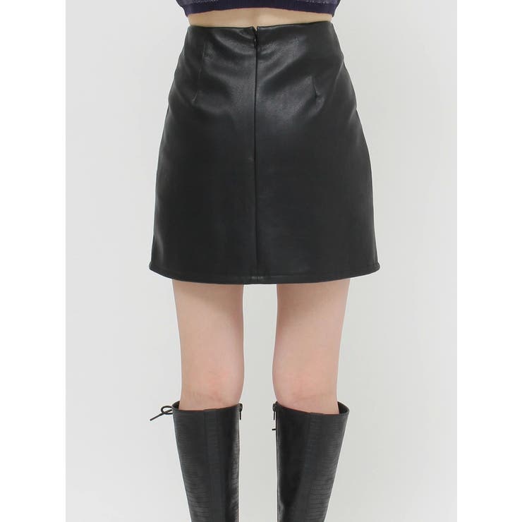 フェイクレザースタッズミニスカート | EVRIS | 詳細画像14 