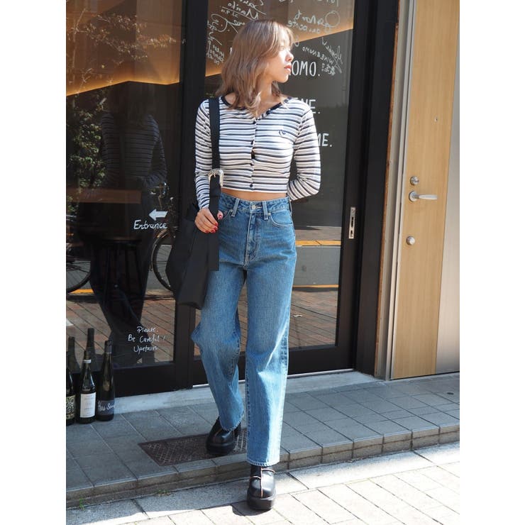 グラフィックデザインデニムパンツ[品番：MKSW0055246]｜EVRIS