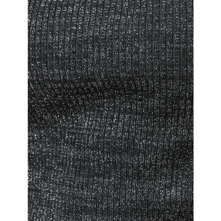 ラメカッティングタートルニットトップス | EVRIS | 詳細画像20 