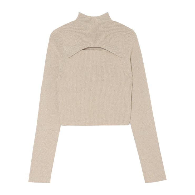 ラメカッティングタートルニットトップス | EVRIS | 詳細画像21 