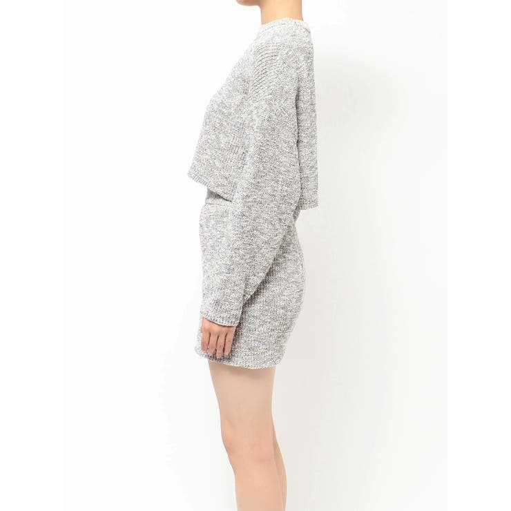 【インナーパンツ付】メランジニットセットアップ | EVRIS | 詳細画像25 