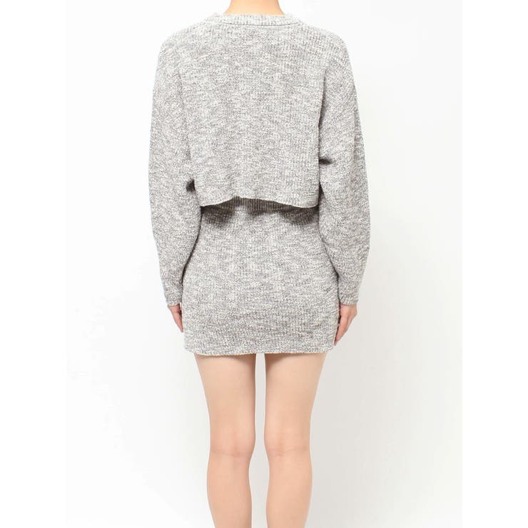 【インナーパンツ付】メランジニットセットアップ | EVRIS | 詳細画像26 