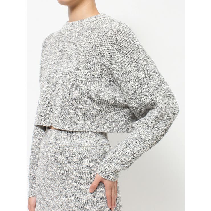 【インナーパンツ付】メランジニットセットアップ | EVRIS | 詳細画像28 