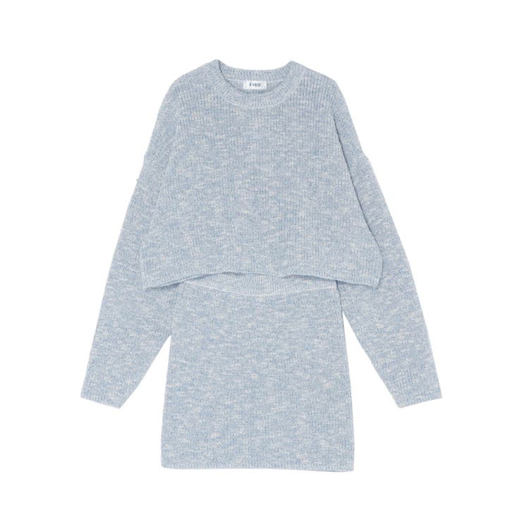 【インナーパンツ付】メランジニットセットアップ | EVRIS | 詳細画像41 