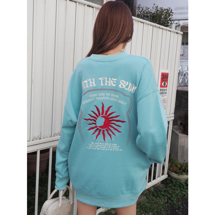 ネイビー】WITH THE SUN スウェットトップス[品番：MKSW0055272