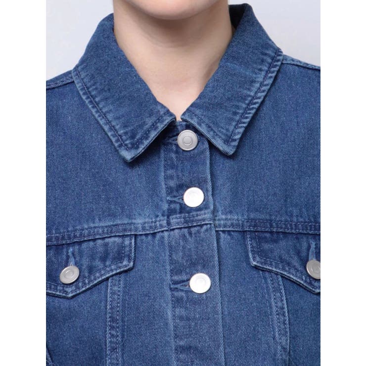 フリンジデザインデニムショートベスト | EVRIS | 詳細画像30 