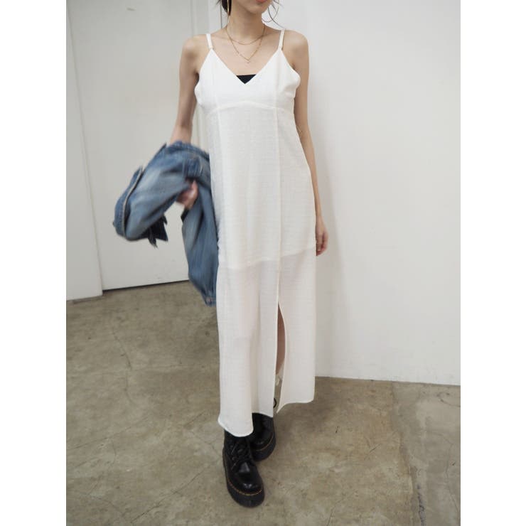 ディープスリットロングキャミワンピース | EVRIS | 詳細画像26 