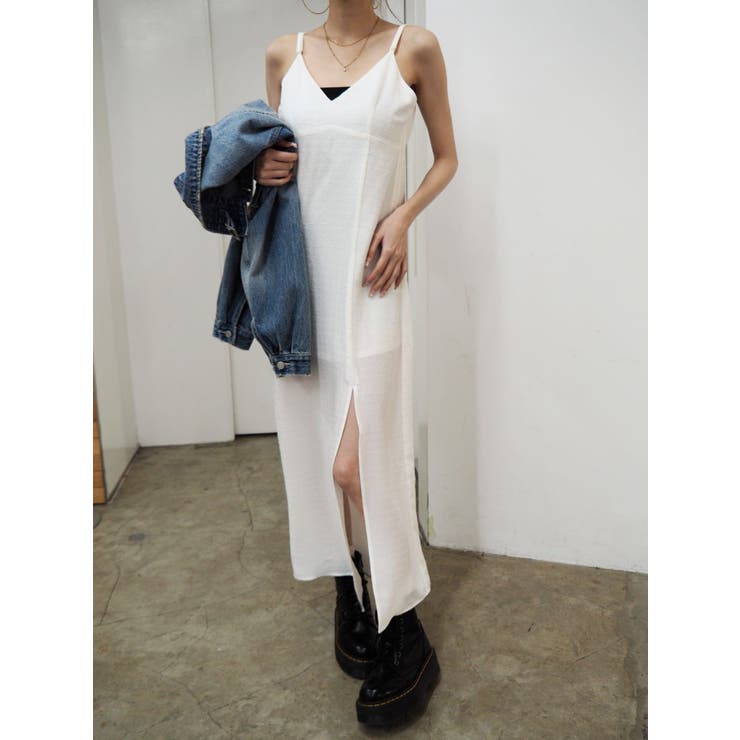 ディープスリットロングキャミワンピース | EVRIS | 詳細画像27 