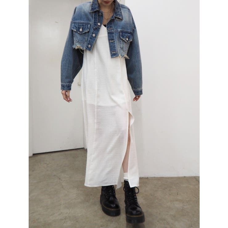 ディープスリットロングキャミワンピース | EVRIS | 詳細画像29 