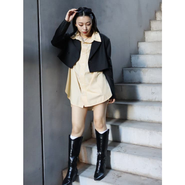 SUNNYストライプオーバーサイズシャツ | EVRIS | 詳細画像19 