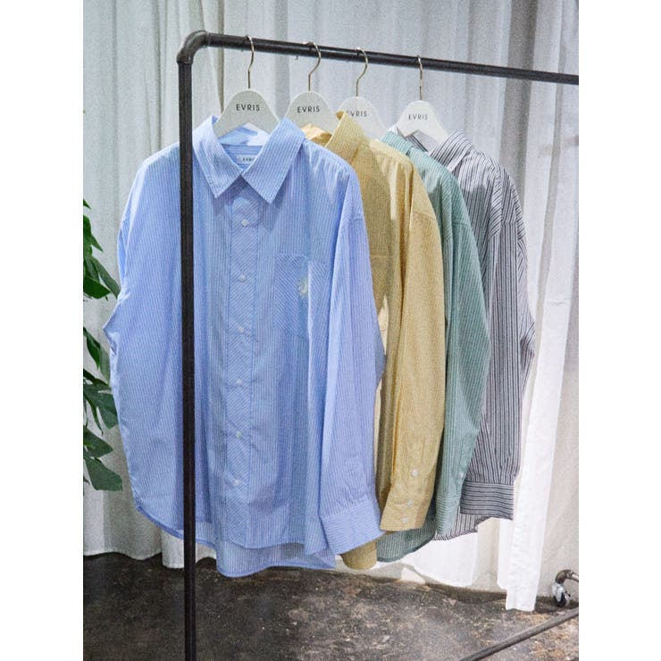 SUNNYストライプオーバーサイズシャツ | EVRIS | 詳細画像42 