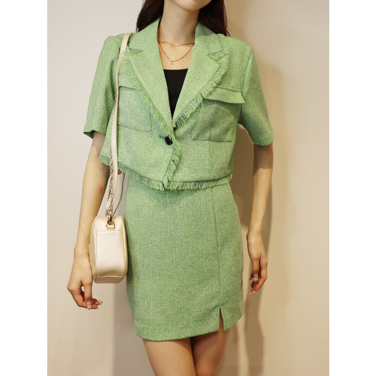 サマーツイードミニスカート【セットアップ着用可能】 | EVRIS | 詳細画像22 